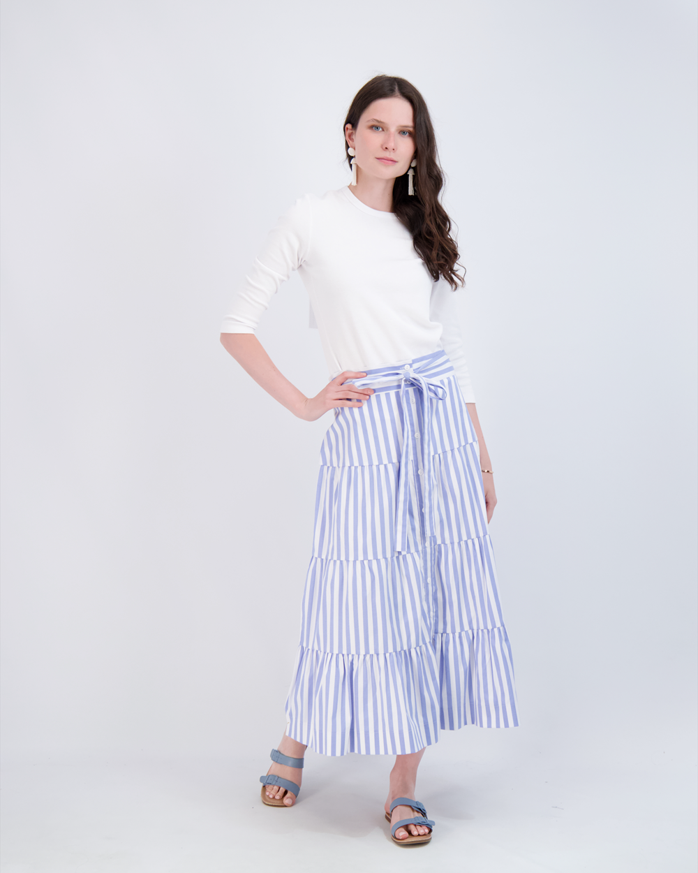 24/7 Rib Basic Crew Neck Tee Shirt in by 24/7