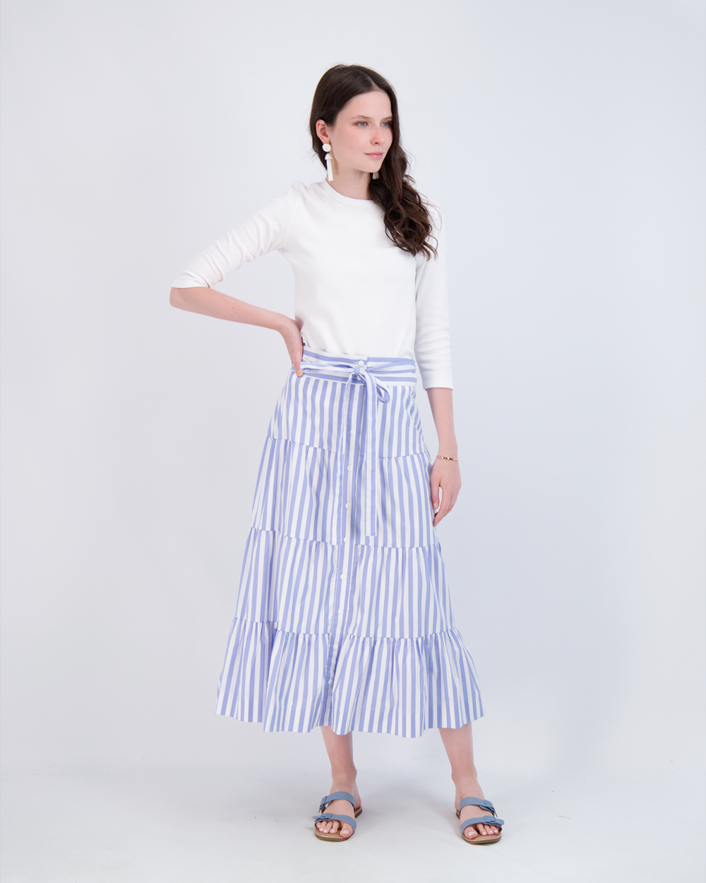 24/7 Rib Basic Crew Neck Tee Shirt in by 24/7