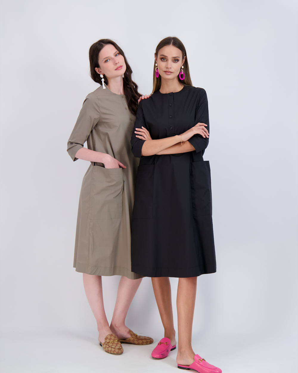 Shirt Dress With Pockets in by Maxmrkt