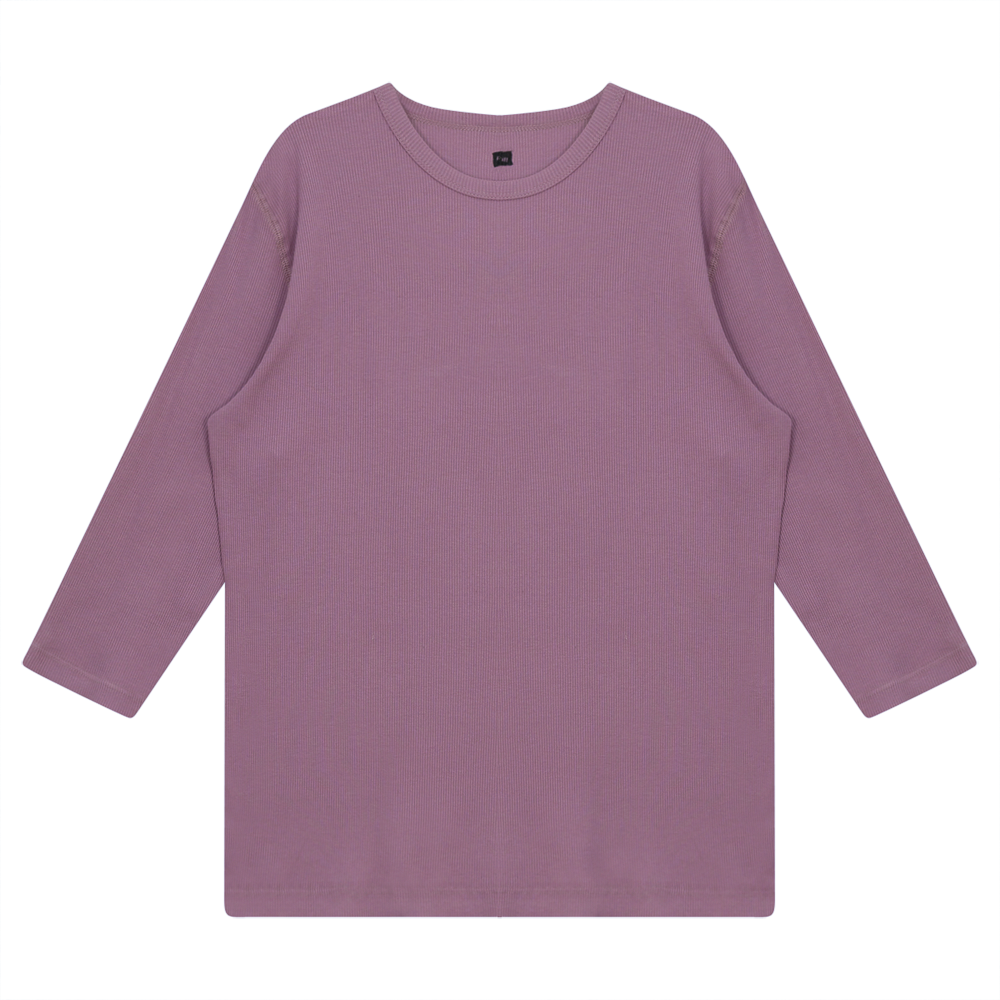 Rib T-Shirt in Berry by Riff