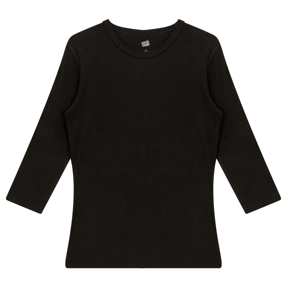 Rib T-Shirt in Black by Riff