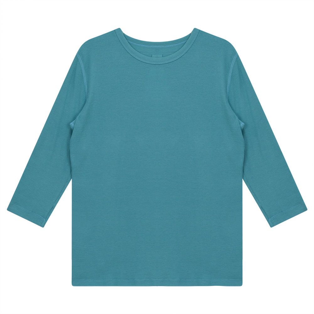Rib T-Shirt in Blue by Riff