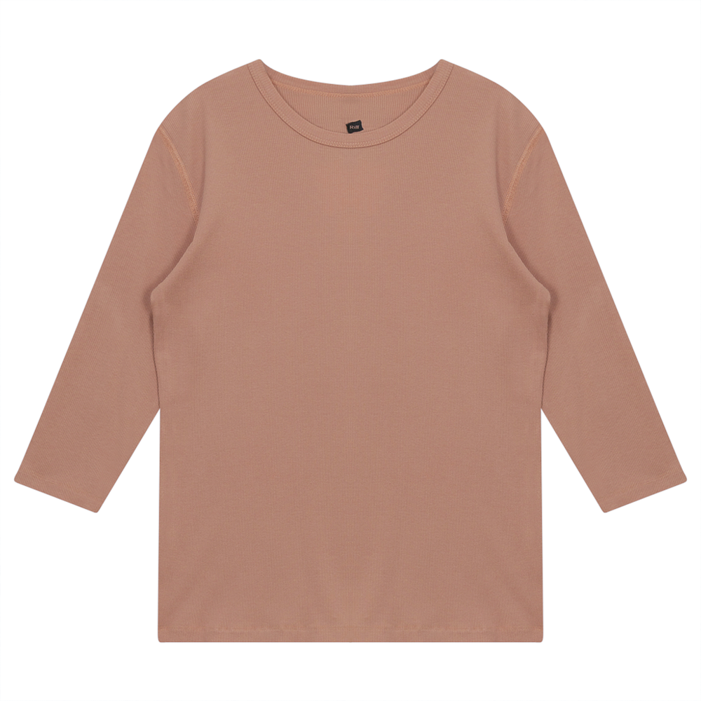Rib T-Shirt in Blush by Riff