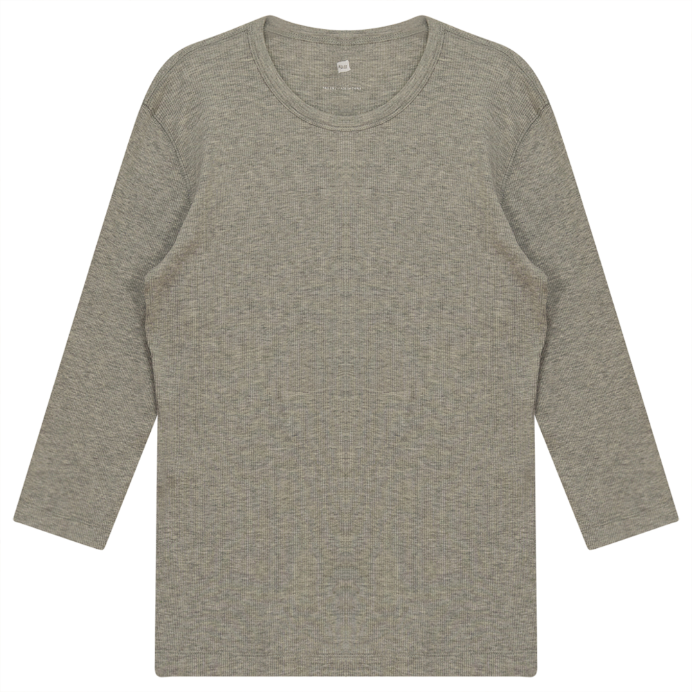 Rib T-Shirt in Light Grey by Riff