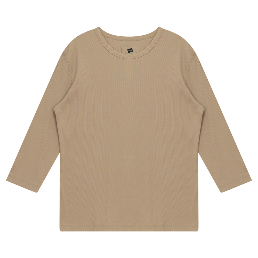Rib T-Shirt in Nude by Riff