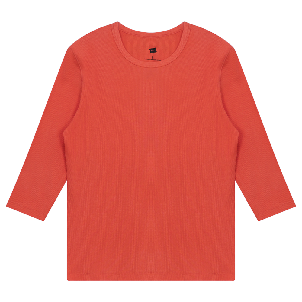 Rib T-Shirt in Peach by Riff