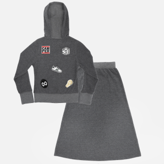 2pc Terry Set With Applique in by Abigail