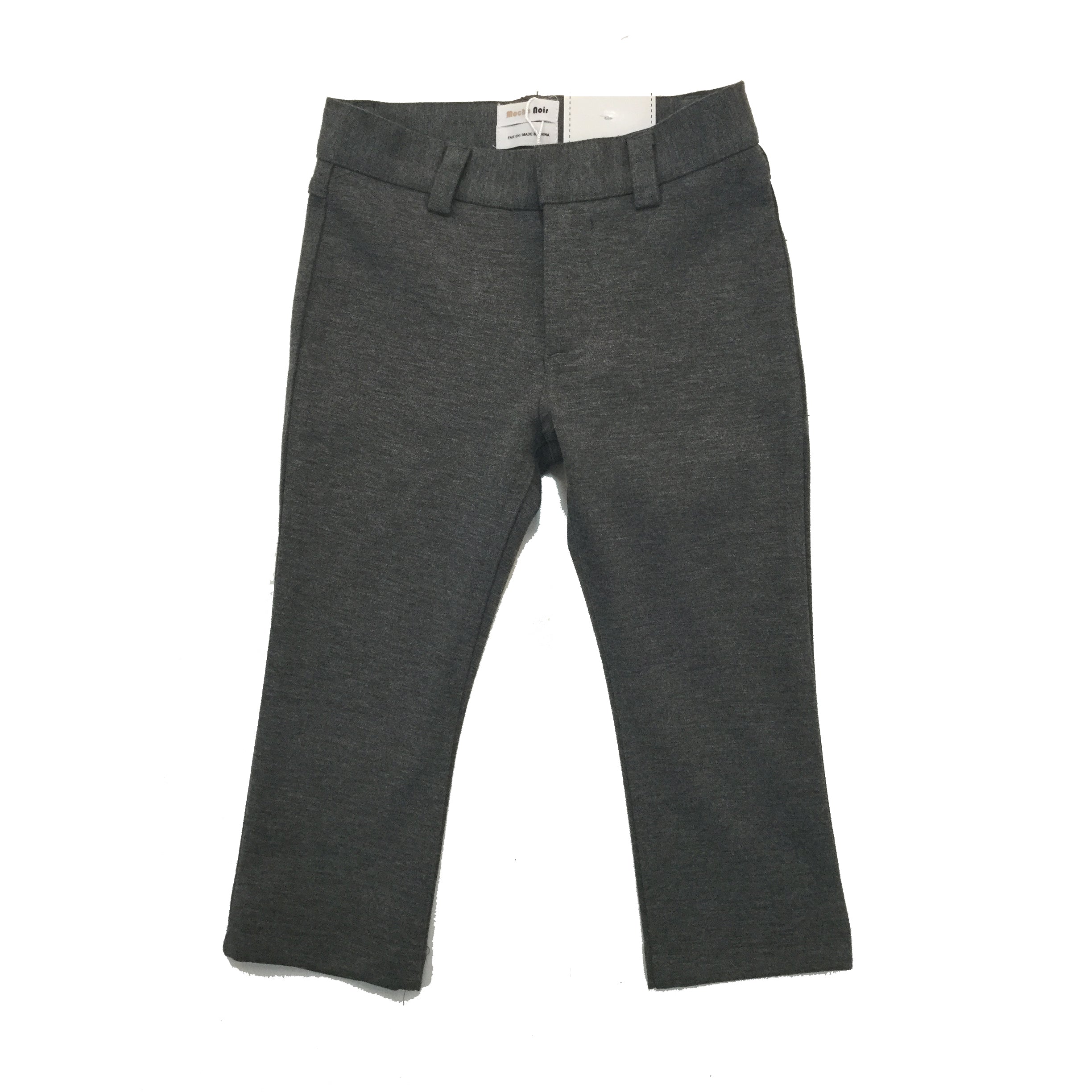 Stretch Skinny Pants in Medium Grey Mix by Mocha Noir
