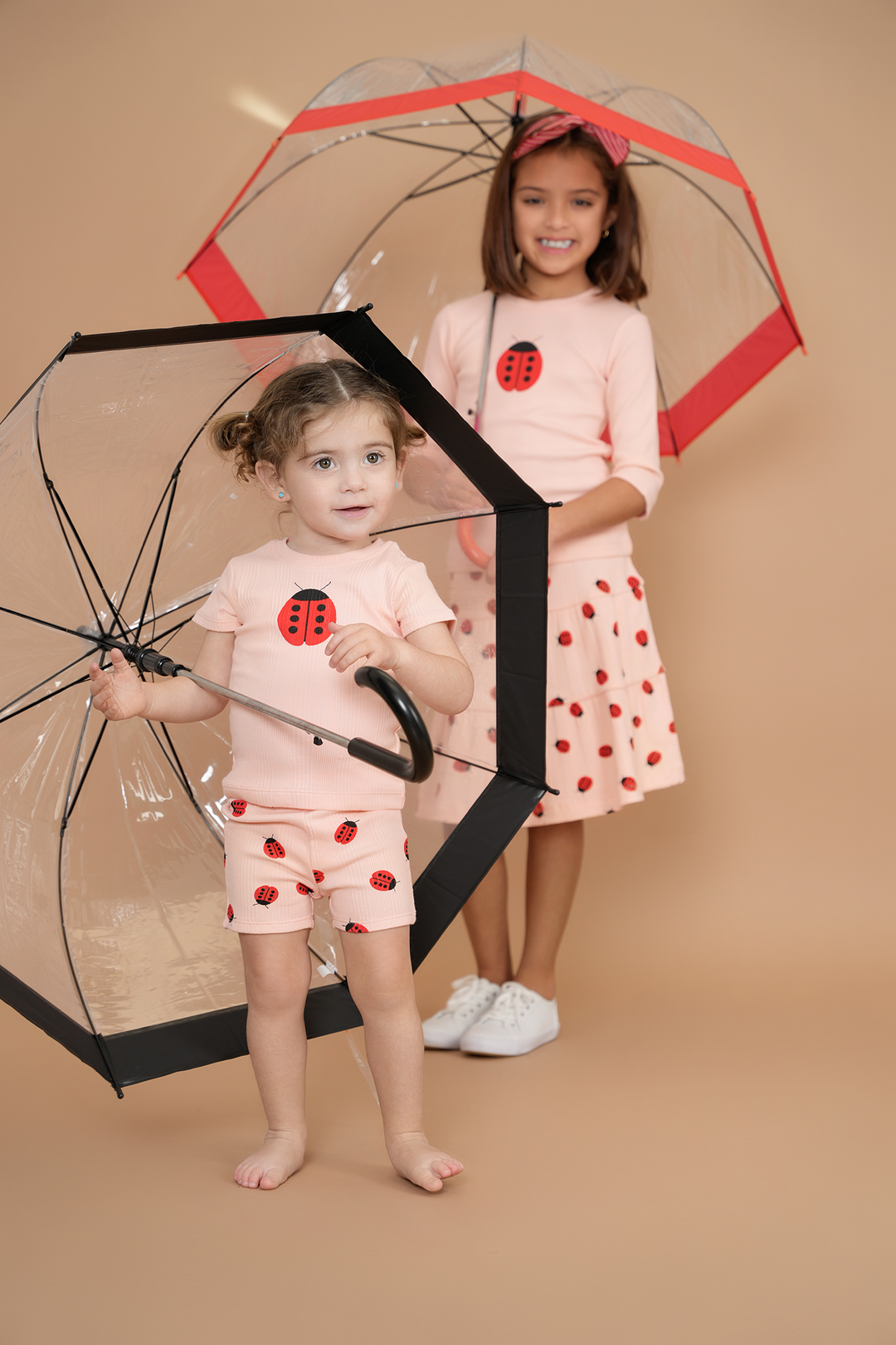 Ladybug Print Tiered Skirt Girls Skirt by {{ product_vemdor}}