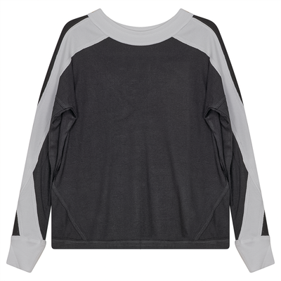 Contrast Rib Top Unclear Ladies Sweater - TheHushShop.com