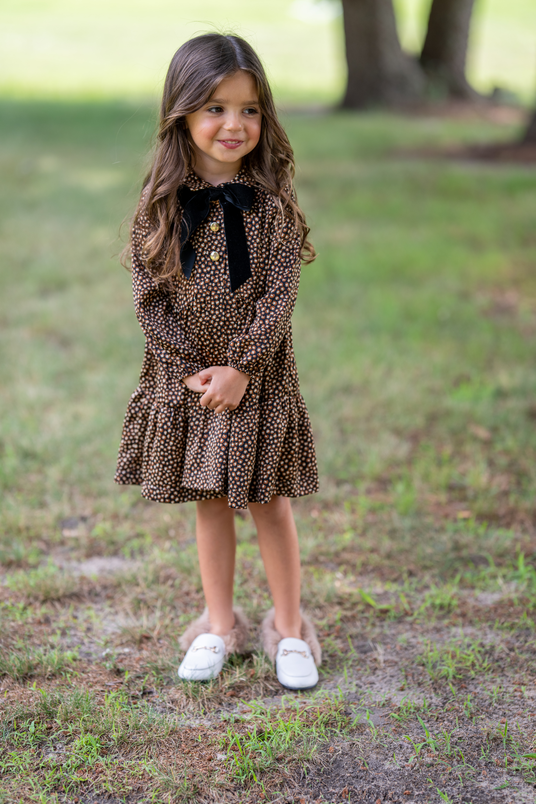 Tiered Dress With Front Placket in by Hopscotch