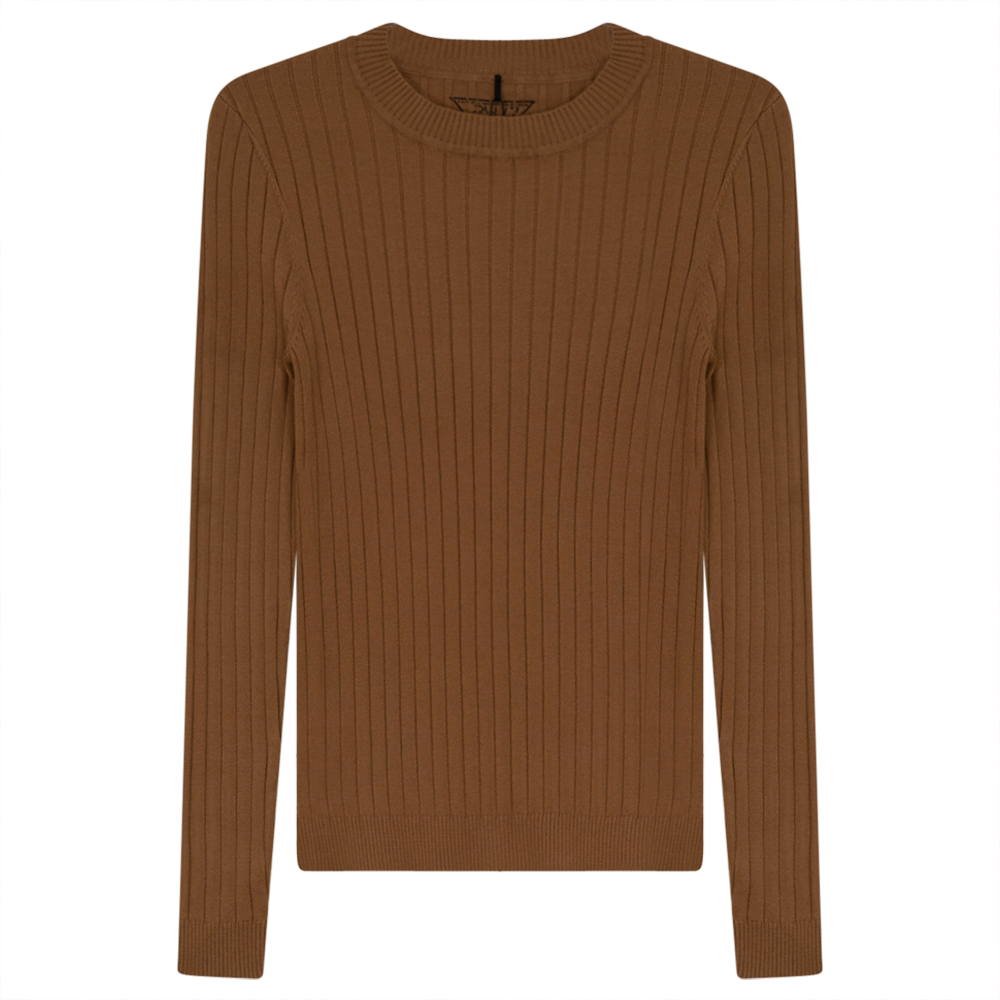 24/7 Knit Crewneck in White by 24/7