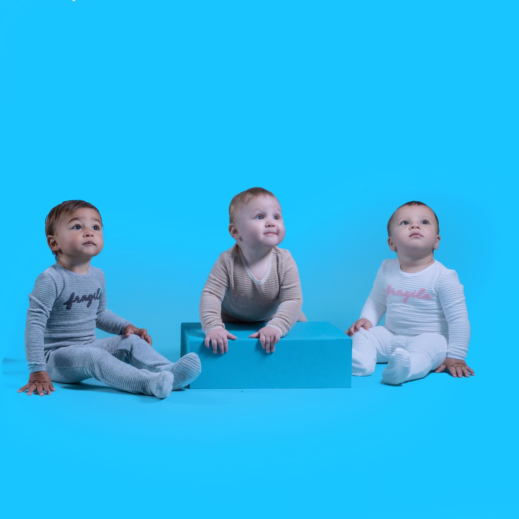 Ribbed Velour Fragile Onesie in by Fragile