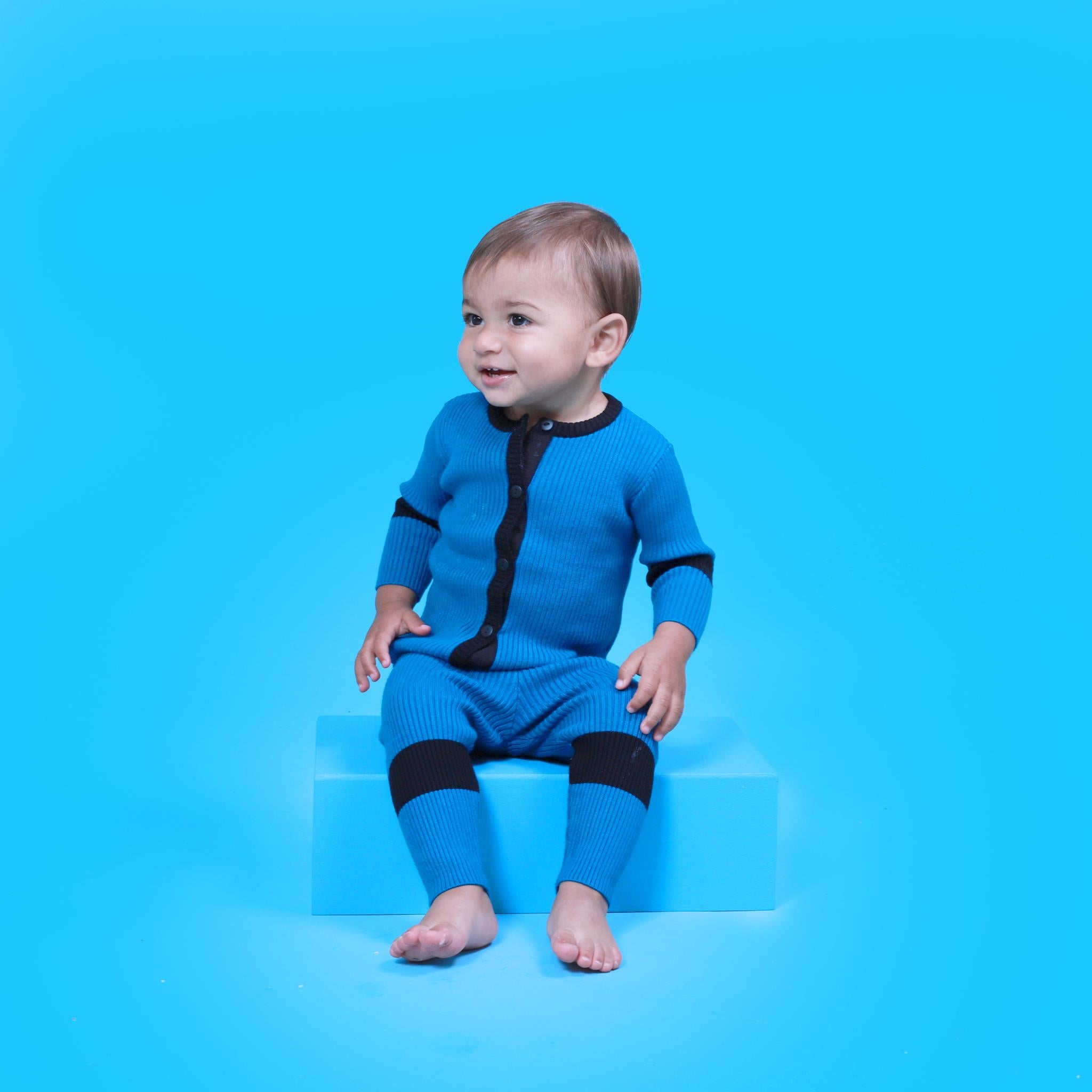 2 Tone Rib Knit Set in by Lux