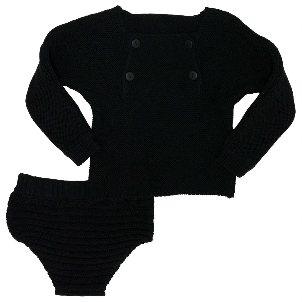 Contrast Knit 2pc in by Lux