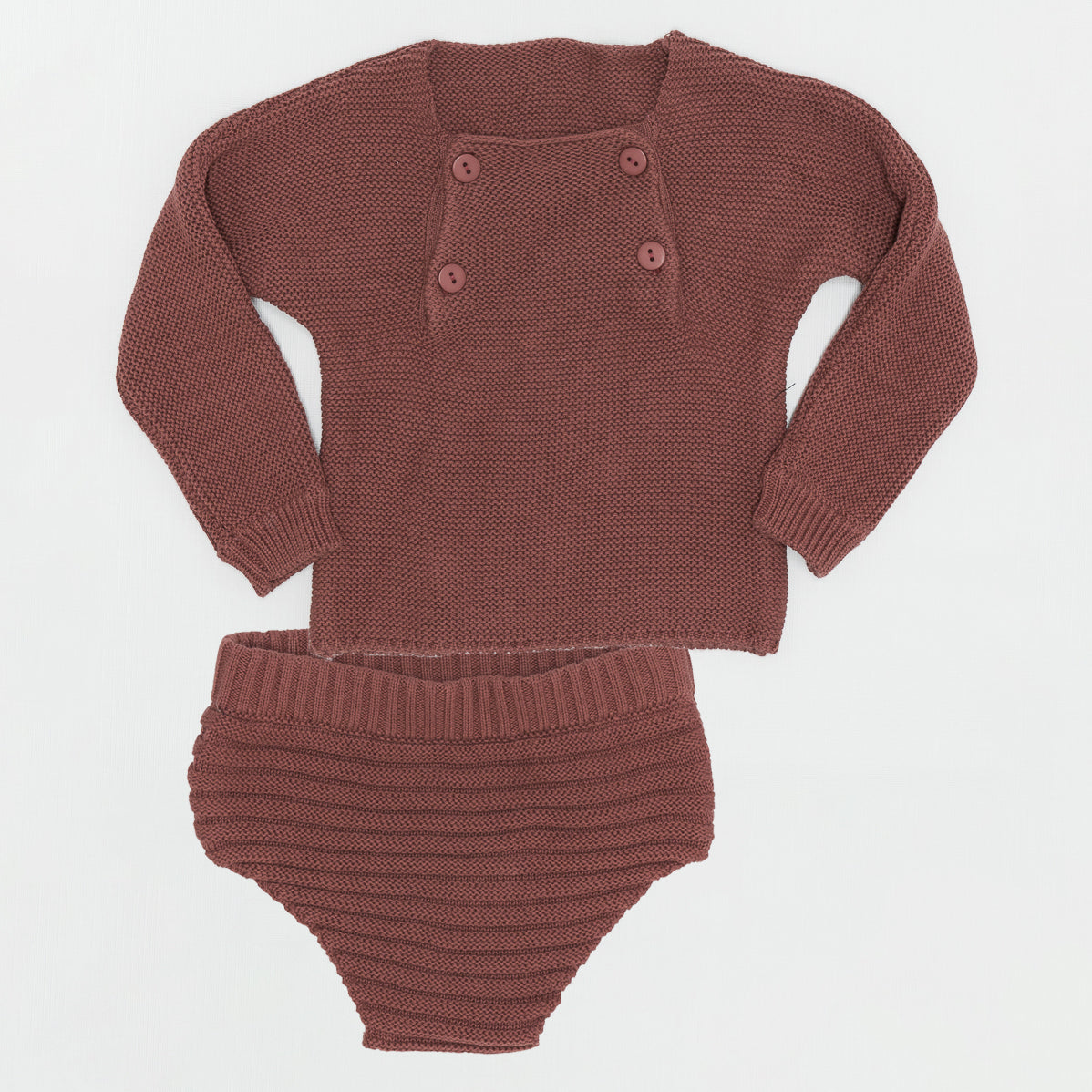 Contrast Knit 2pc in Apple Butter Mix by Lux