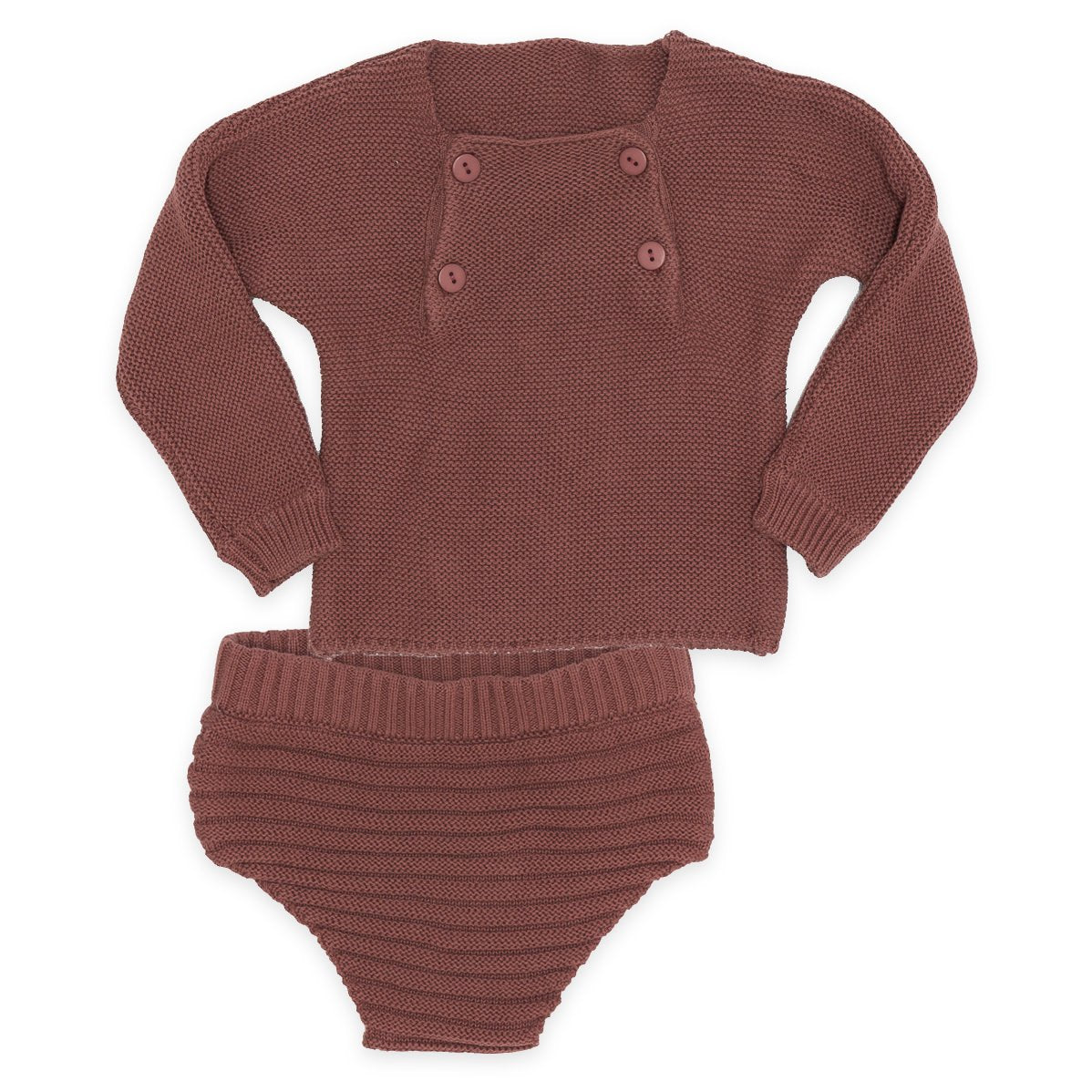 Contrast Knit 2pc in Apple Butter Mix by Lux