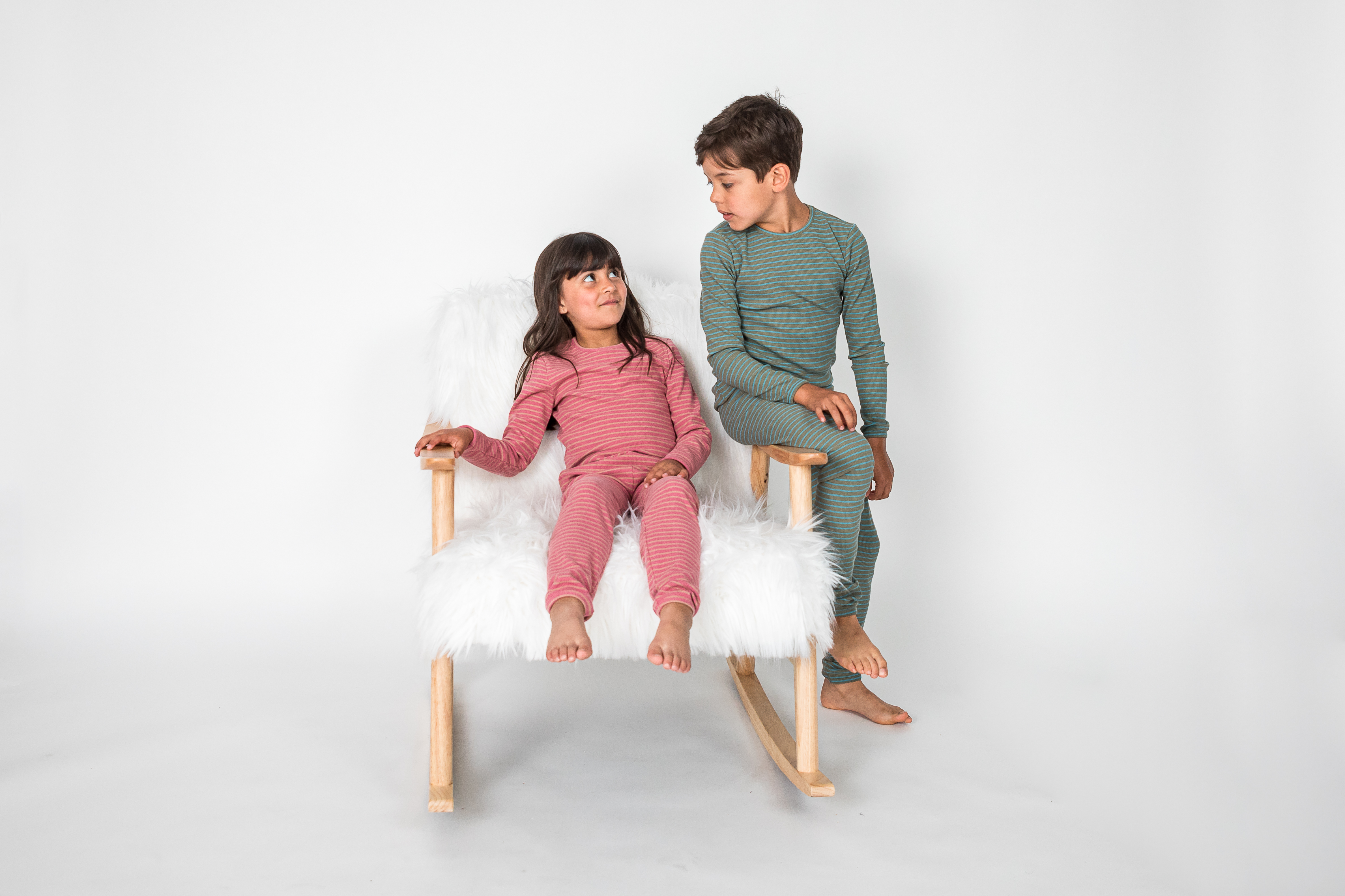 Stripped Rib 2 PC Set in by Whipped Cocoa