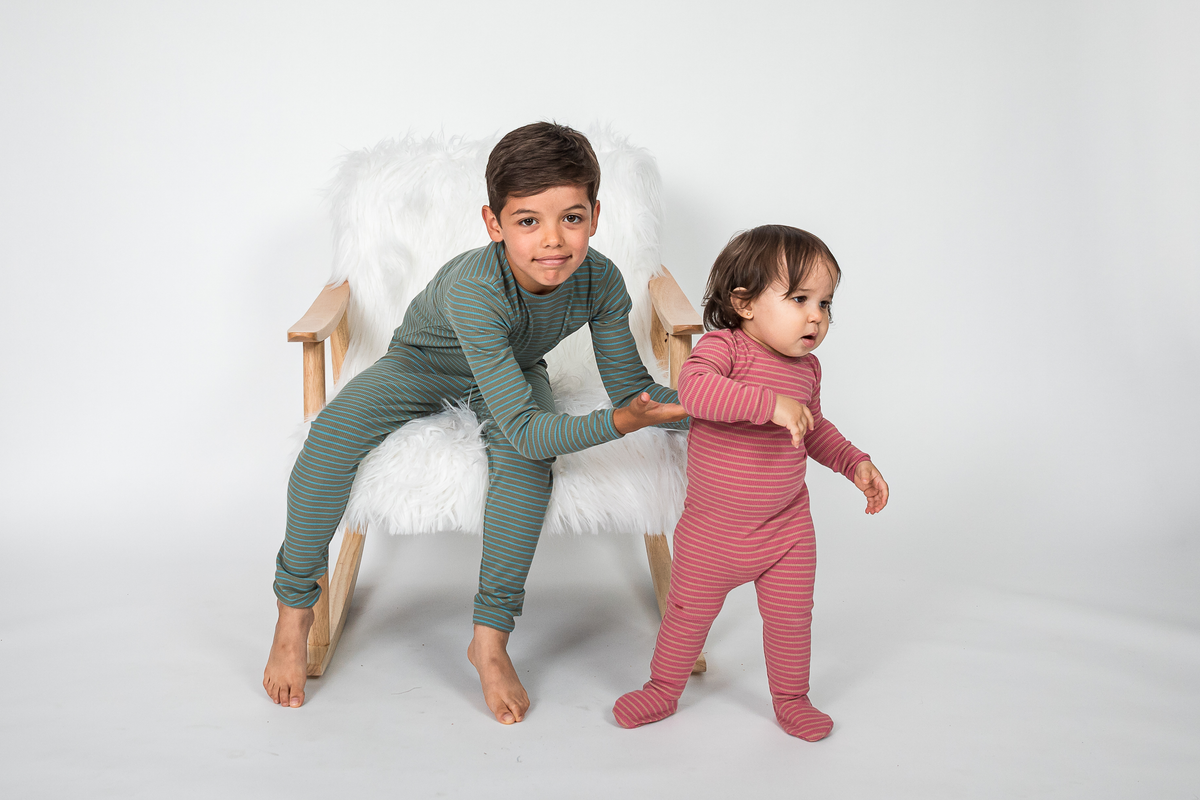 Stripped Rib 2 PC Set in by Whipped Cocoa