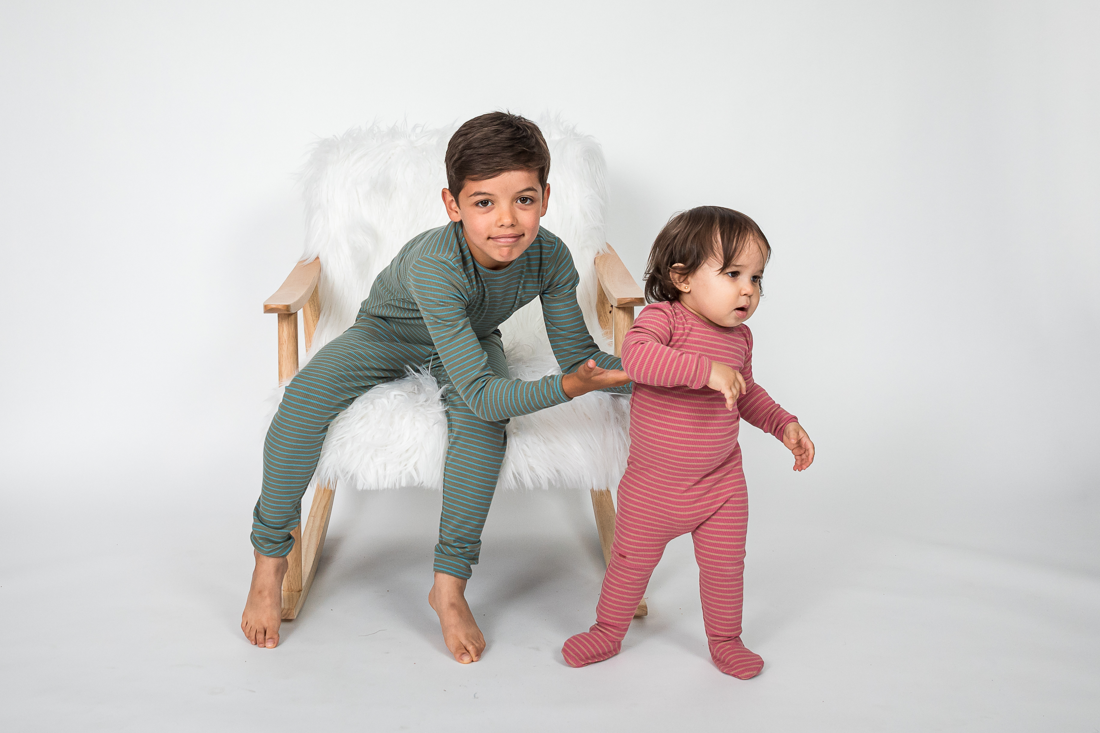 Stripped Rib 2 PC Set in by Whipped Cocoa