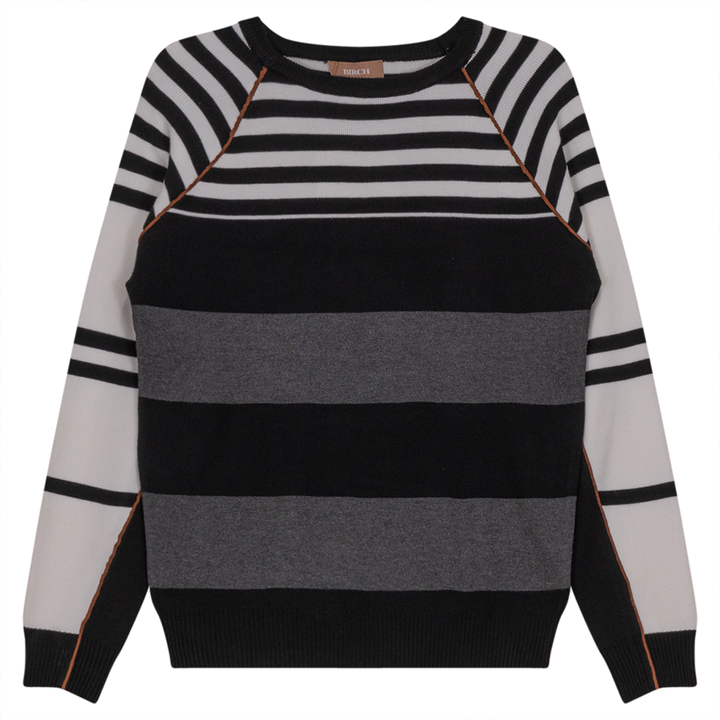 Striped Knit Sweater Ladies Pullover by {{ product_vemdor}}