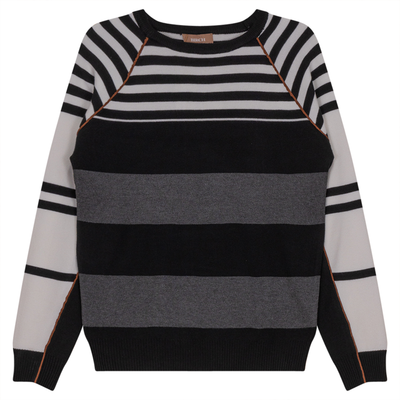 Striped Knit Sweater Birch Ladies Pullover - TheHushShop.com