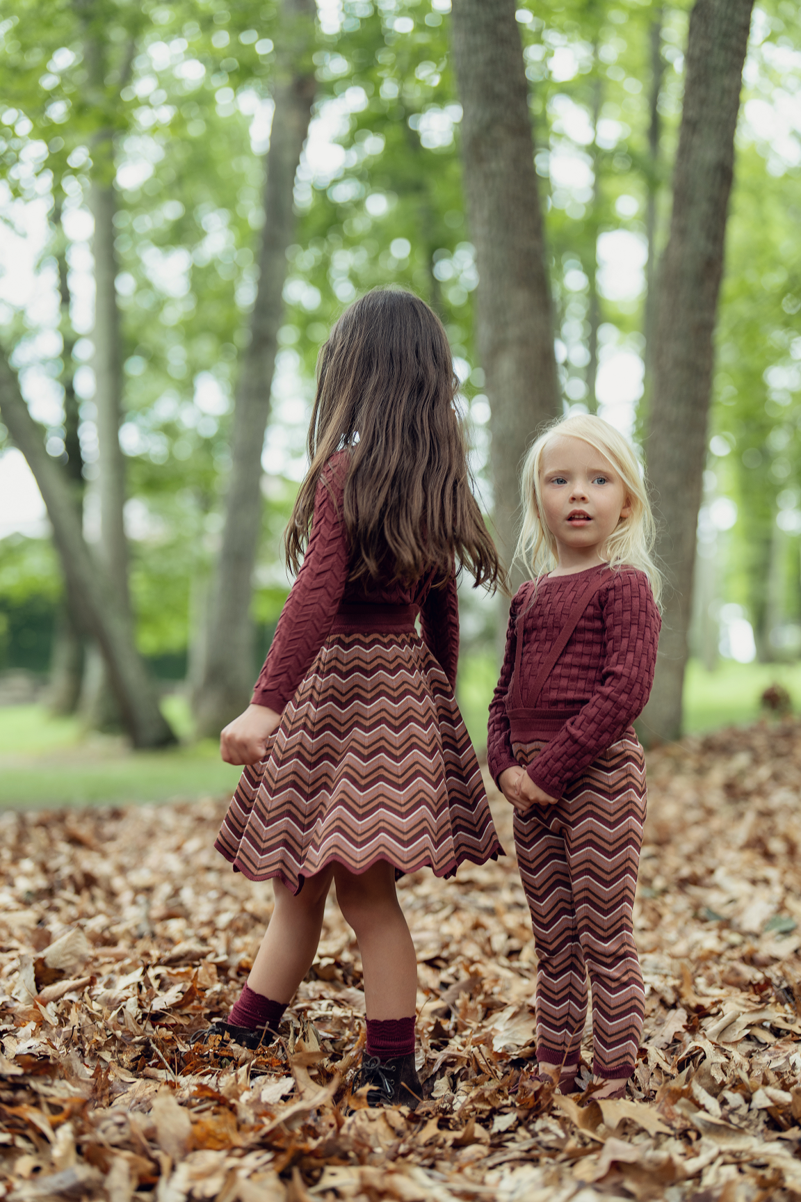 Zig Zag Skirt Skirt With Straps in by Elle & Boo