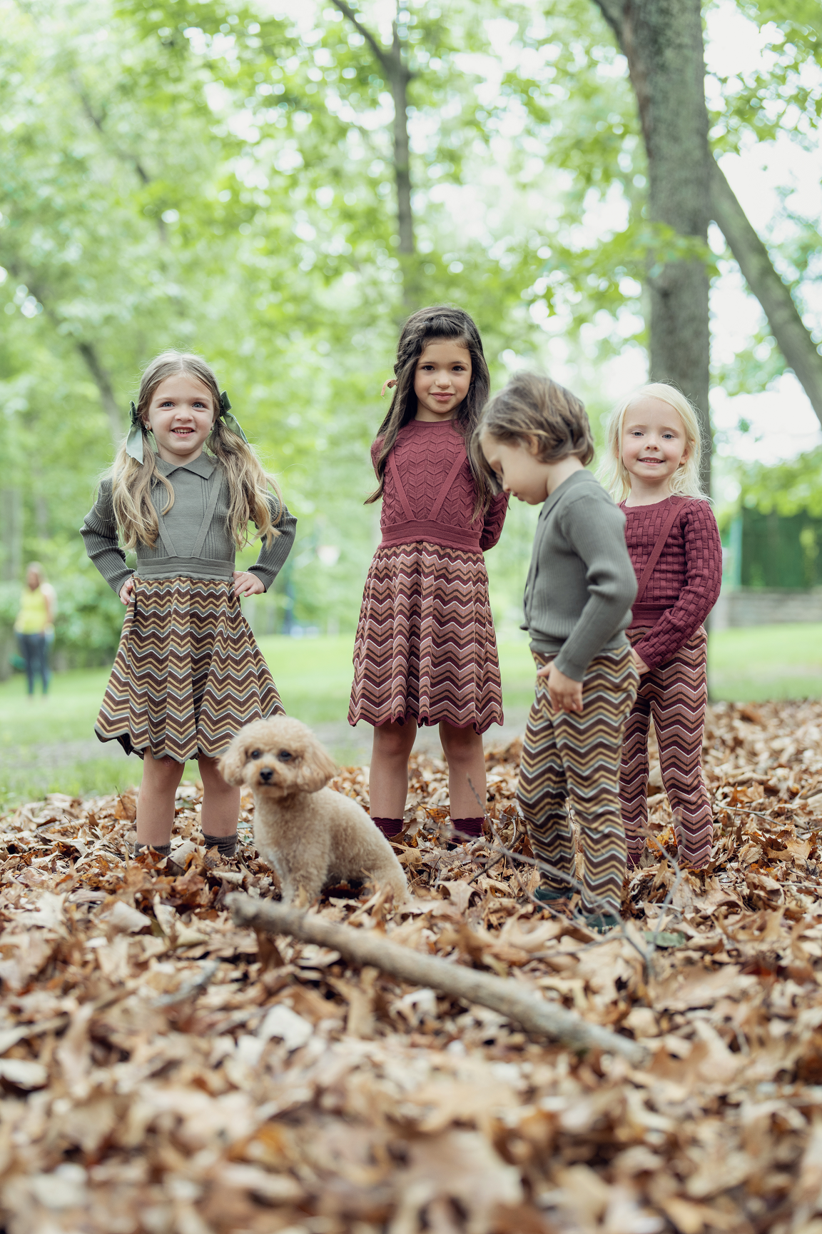 Zig Zag Skirt Skirt With Straps in by Elle & Boo