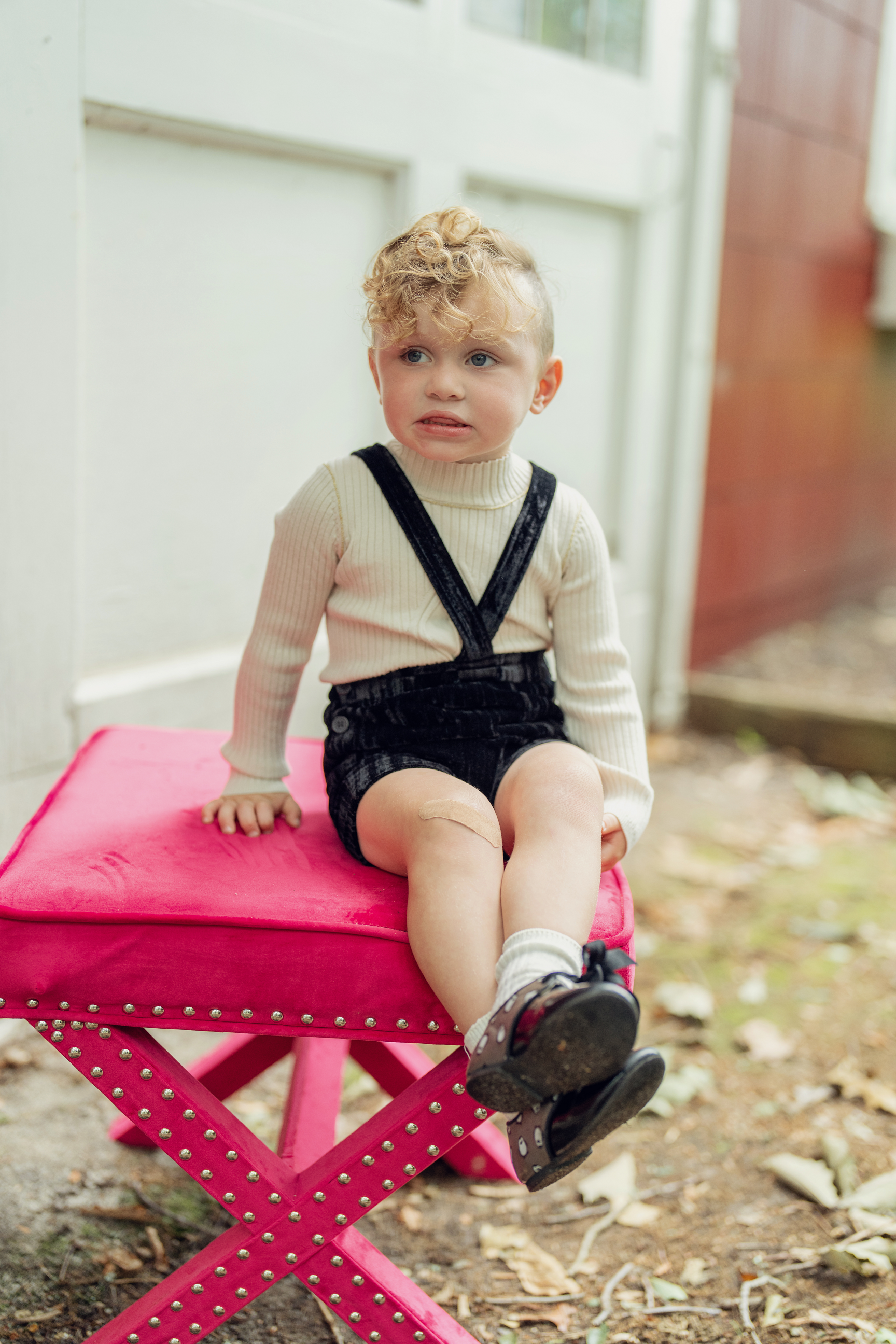 Rib Knit Top With Mock Neck in by Clô