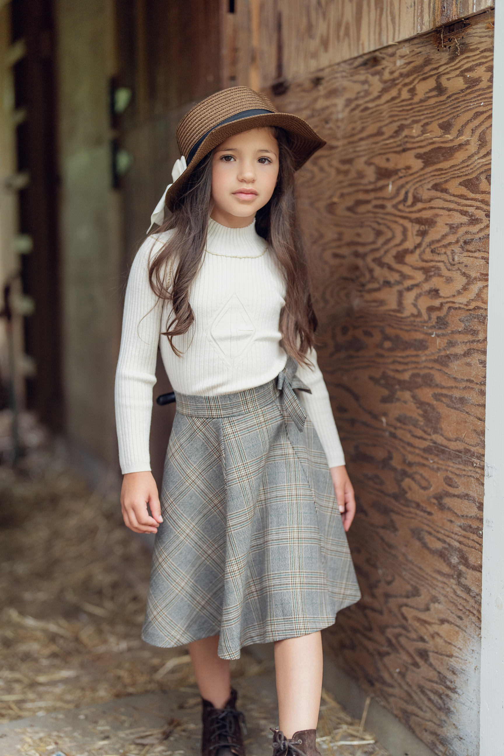 Rib Knit Top With Mock Neck in by Clô