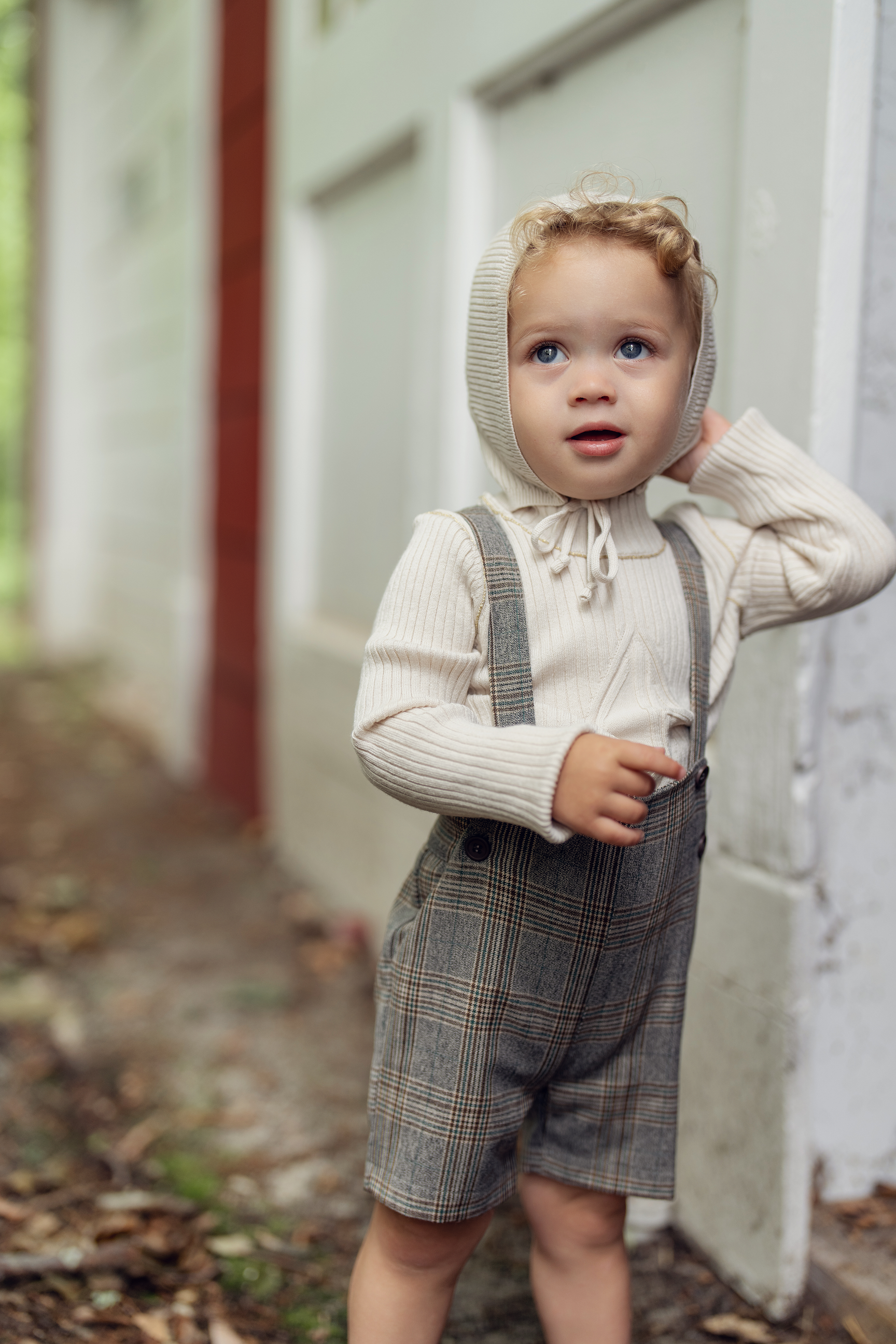 Rib Knit Top With Mock Neck in by Clô