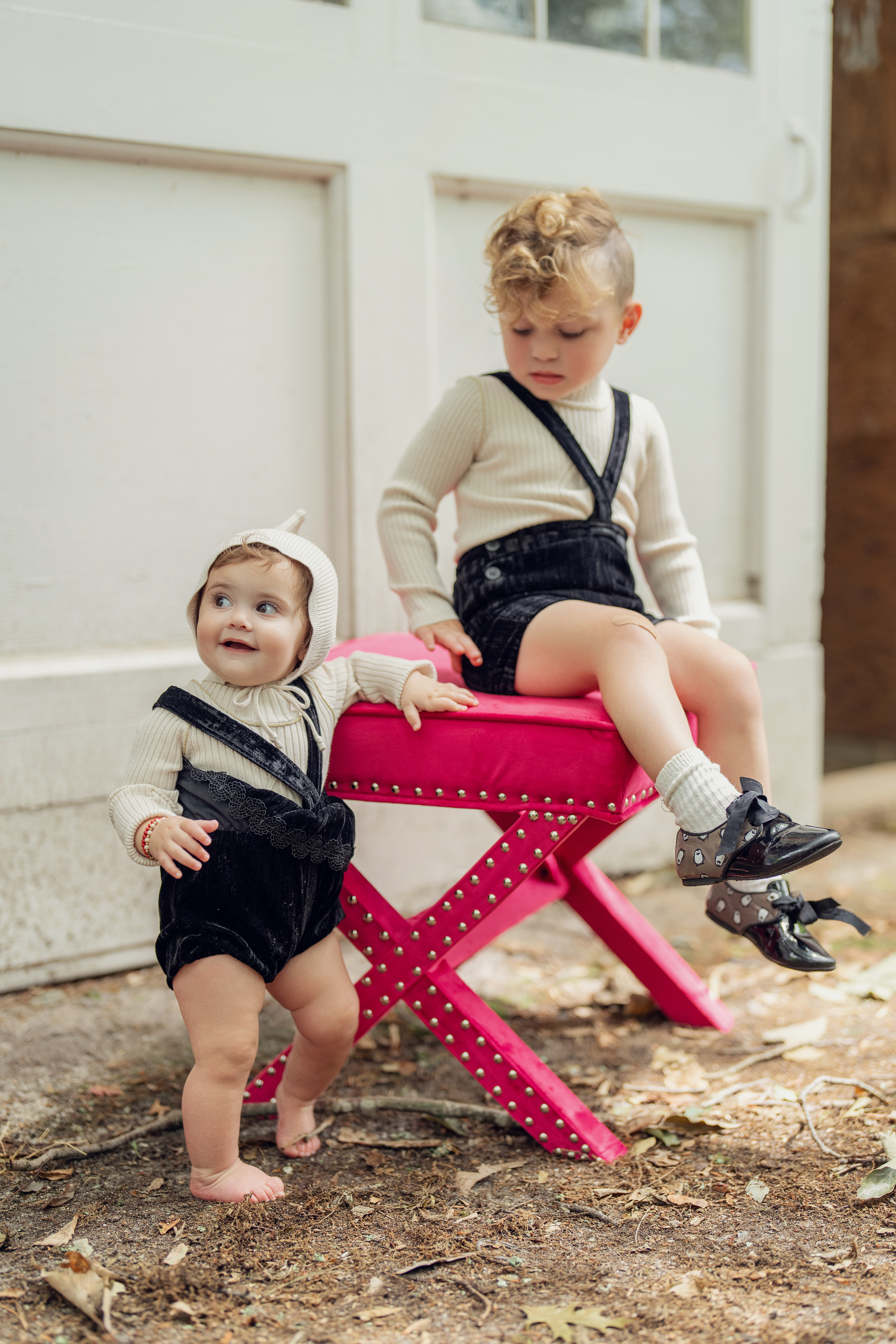 Rib Knit Top With Mock Neck in by Clô