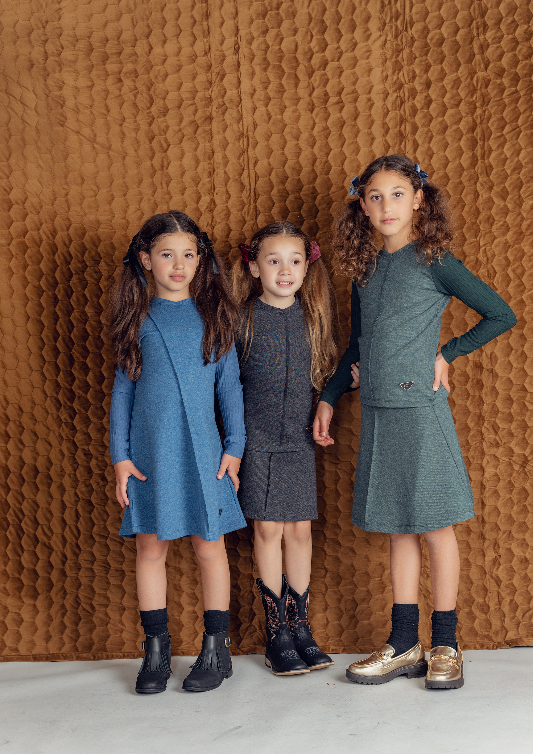 Fine Rib A-Line Skirt in by FYI