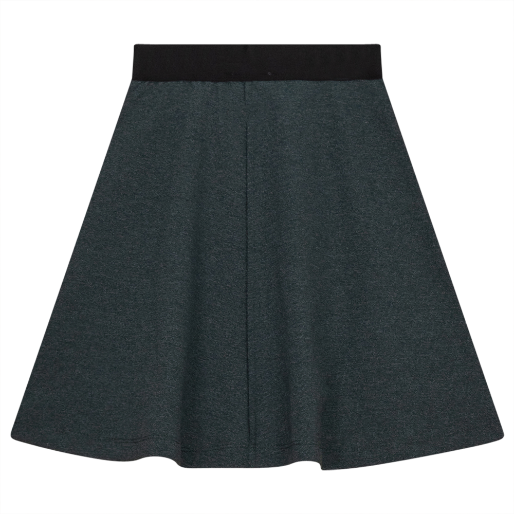 Fine Rib A-Line Skirt in Forest Mix by FYI