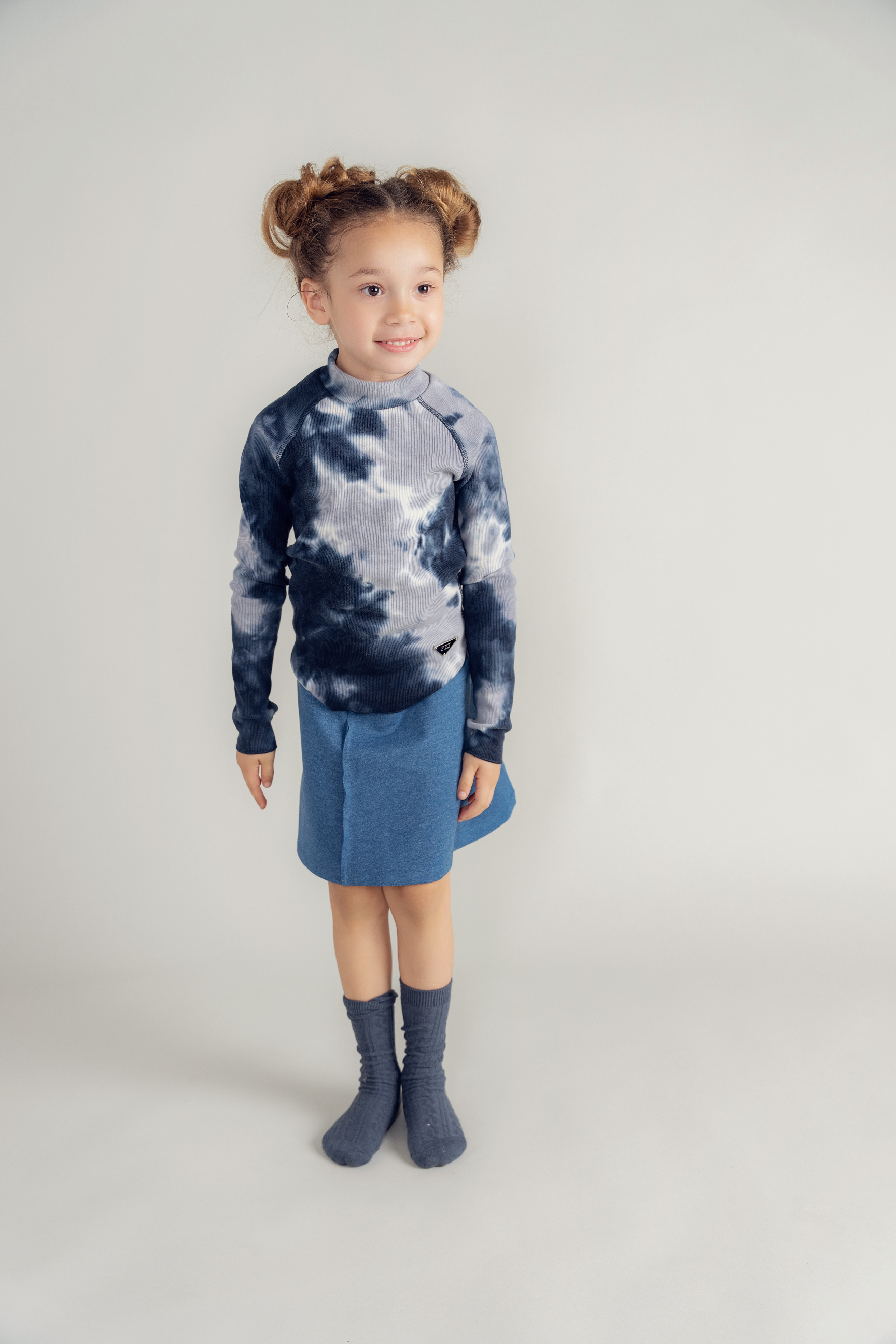 Fine Rib A-Line Skirt in by FYI