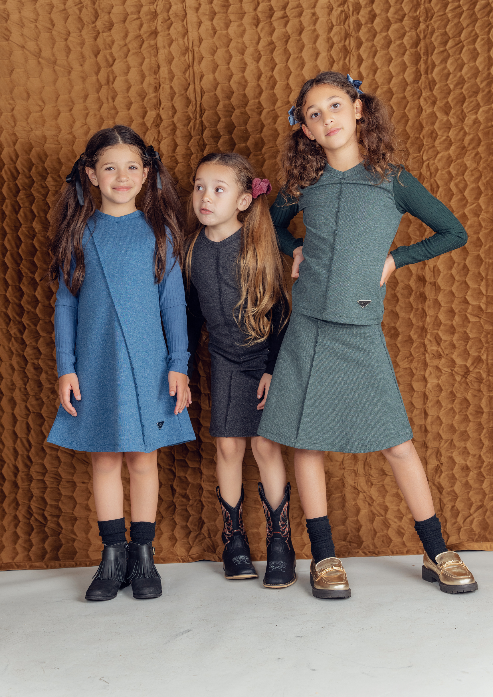 Fine Rib A-Line Skirt in by FYI