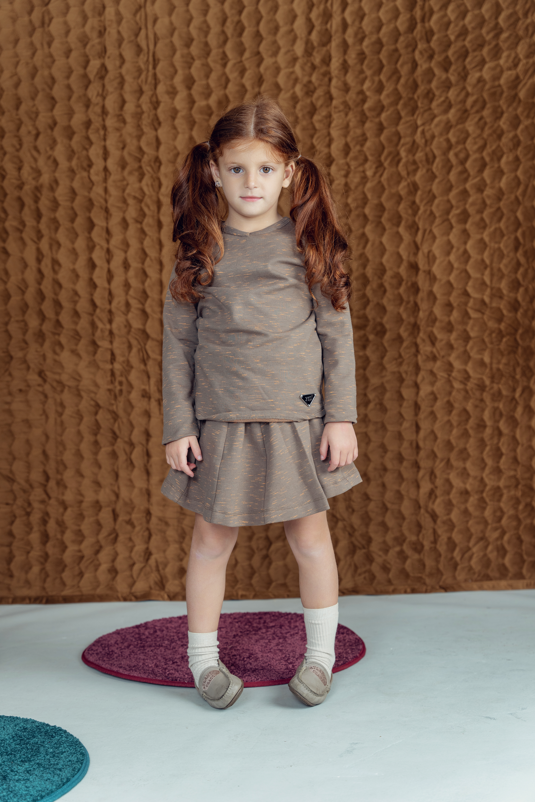 Paneled Stretch Mix Skirt in by FYI