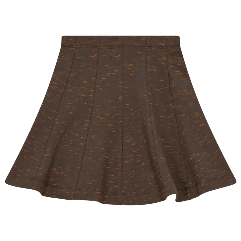 Paneled Stretch Mix Skirt in Cocoa by FYI