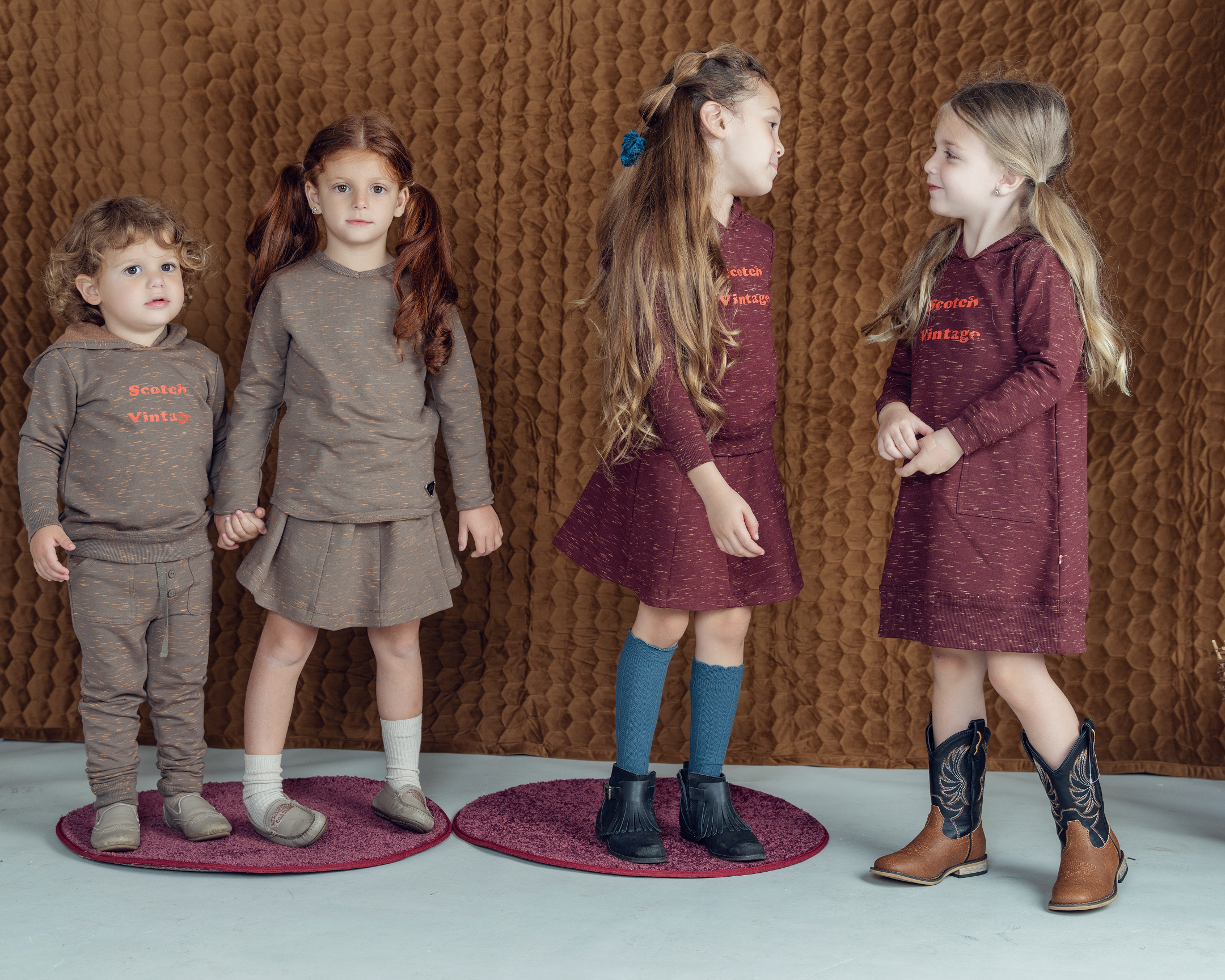 V-Neck Stretch Mix Top in by FYI