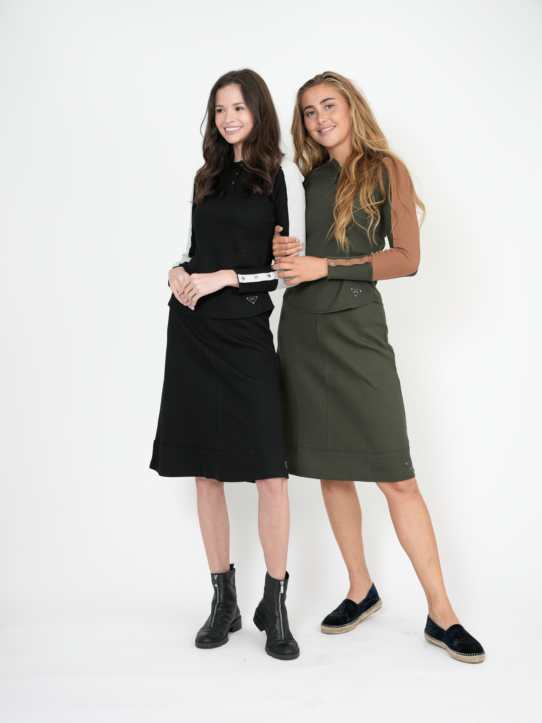 Small Waffle Short Skirt in by FYI