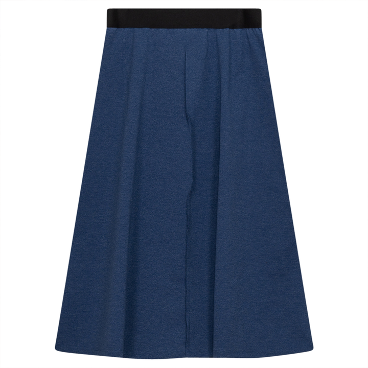 Fine Rib Flare Skirt Denim Mix Teen Skirt by {{ product_vemdor}}