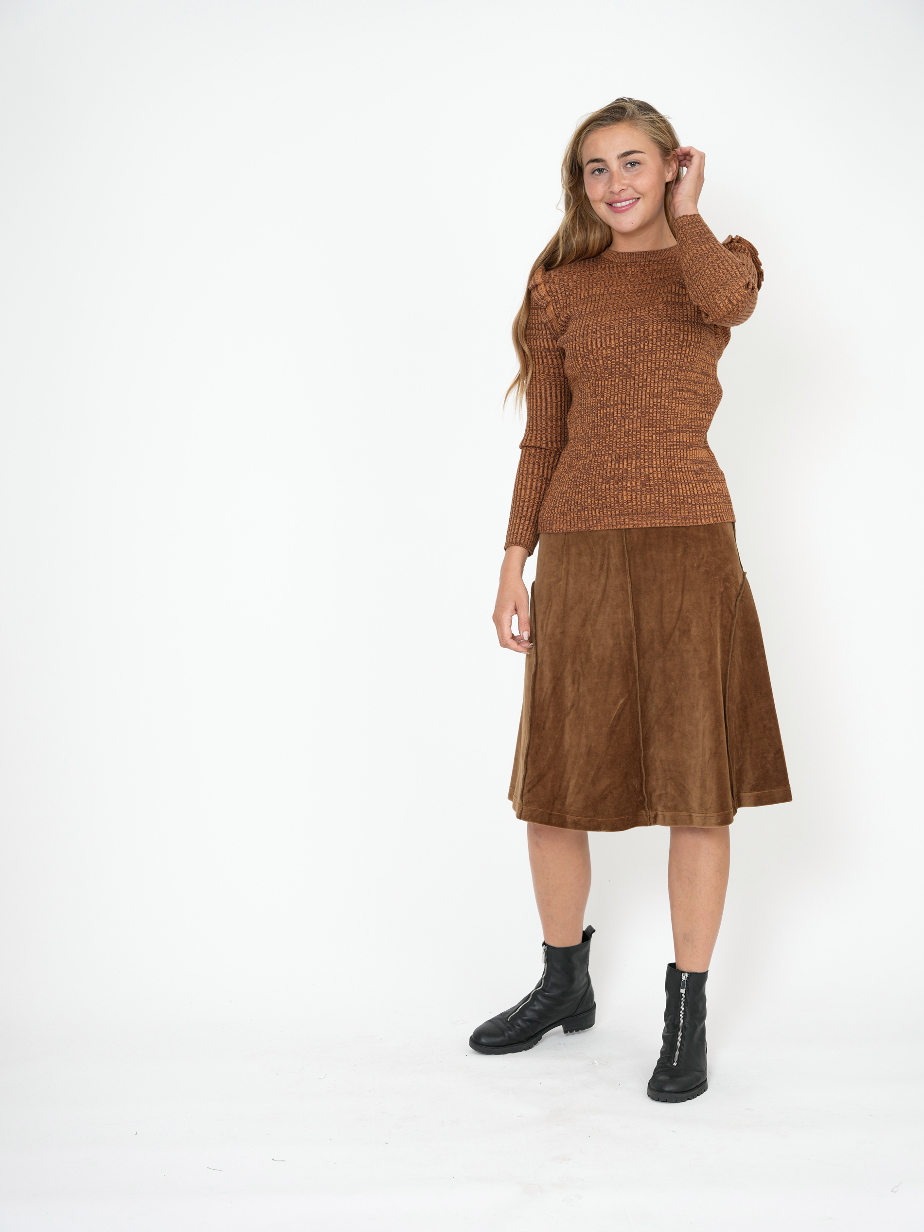 Knit Crew Top in by NOX-NY