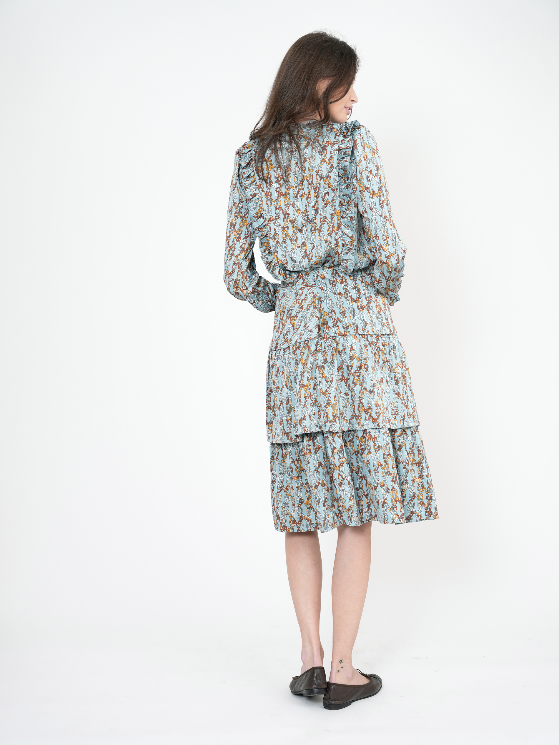 Square Chaine Print 2pc Set in by Ginger