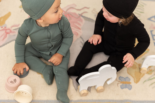 Onesie With Knitted Hat in by Bebe Bella